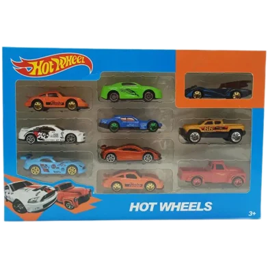 Hot Wheels Mini Metal Die Cast Cars 10 Pc Set - Rokomari product